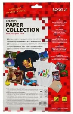 Image de Papier logo, pour T-shirt blanc, blanc, A4, 5 flles, pour imprimantes à jet d'encre, L