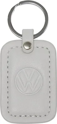Produktbild von Original VW Schlüsselanhänger grau/silber geprägtes Logo