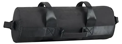 Produktbild von SucceBuy Workout-Sandsack, robuste Trainingstasche mit Griffen, anpassbar von 2-11 kg für Fitness, Krafttraining, Cross-Training und Gym-Übungen, Schwarz (ungefüllt)