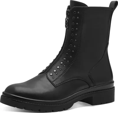 Produktbild von Tamaris Damen Stiefelette Nieten Zierreißverschluss Boots 1-25472-43, Größe:39 EU, Farbe:Schwarz