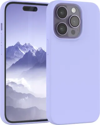 Produktbild von EAZY CASE Silikonhülle für Apple iPhone 14 Pro Silikon Backcover Schutz in Violett