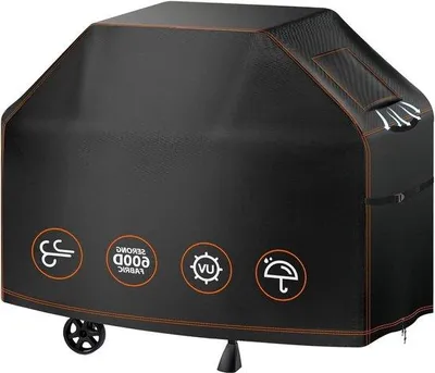 Produktbild von Famanu Grillabdeckung wetterfest 600D Oxford-Stoff - Gasgrillabdeckung wasserdicht UV-beständig - 135x61x110 cm