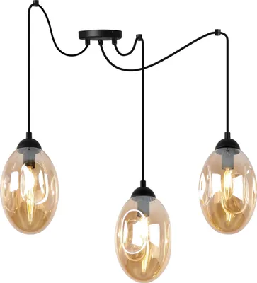 Produktbild von Elegante Loft Hängelampe – Deckenlampe Kronleuchter im Spinnen Design für Wohnzimmer und Schlafzimmer