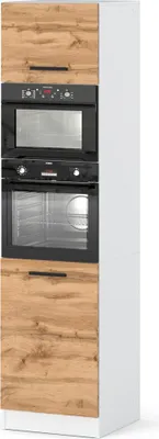 Zdjęcie produktu dla Szafka Kuchenna Słupek Modułowy Stojący Blande 60Cm Biały Dąb Wotan