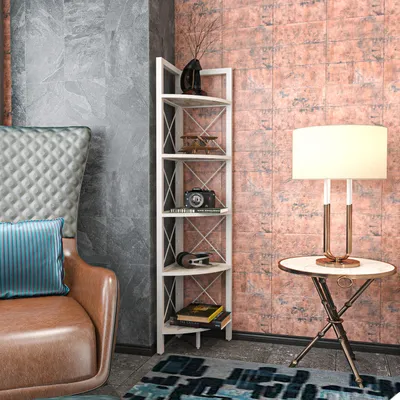 Produktbild von Skye Decor, Remo - White, Bücherregal, Weiß, 100 % MELAMINBESCHICHTETE SPANPLATTEN, 30,5 x 33 x 160 cm