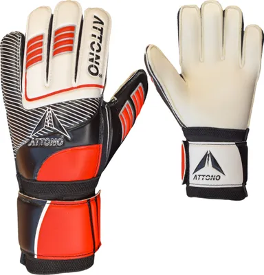 Produktbild von ATTONO Torwarthandschuhe Kinder Torwart Handschuhe Fingersave in 5 Fingern inklusive Daumen