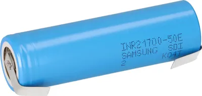 Immagine prodotto di Batteria agli ioni di litio Samsung INR21700-50E 3,6V 5000mAh 10A con etichetta di saldatura a U