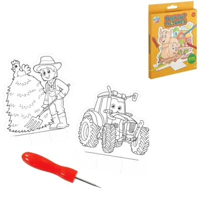 Productafbeelding van Boerderij Speldblok 12 Vellen 18 Cm