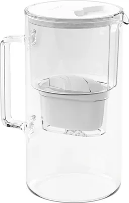 Image de Wessper D2 Borosilicate filtre à eau 3,3 litres avec filtre AquaMax en blanc