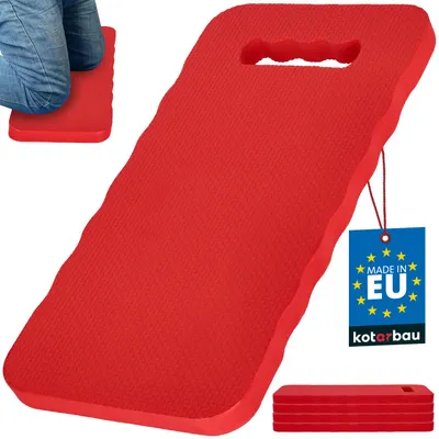 Produktbild von KOTARBAU® 4er Set Kniebrett Kniematte Garten 40 x 20 cm Kniebank für Gartenarbeit Kniekissen Garten Knieschoner Rot aus EVA-Schaum Arbeitsmatte