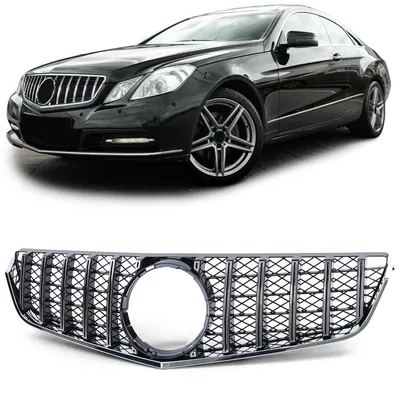 Produktbild von Sport Kühlergrill Schwarz Chrom für Mercedes E Coupe C207 Cabrio A207 09-13