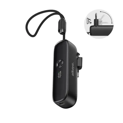 Productafbeelding van Alkaya hybride oplader, 5.000 mAh powerbank met USB-C aansluiting, 22W snelladen