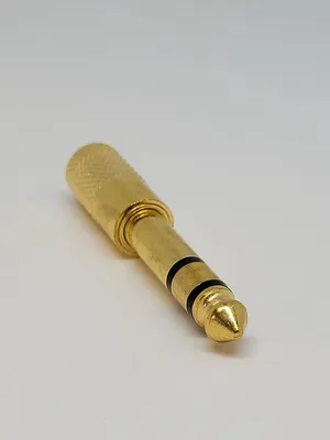 Zdjęcie produktu dla Jumada's – pozłacana wtyczka adapterowa 63 mm na 35 mm do gniazda jack – muzyka – audio – dźwięk