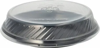 Produktbild von 120x Mehrweg Menüteller rund Ø 22 cm Mikrowellentauglich mit transp. Deckel