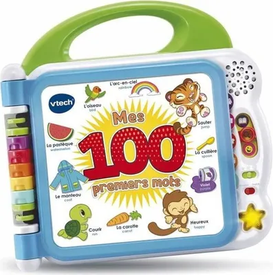Image de Livre Interactif VTECH Mon Imagier Bilingue, 100 Mots, Bébé, 3 Modes de Jeu
