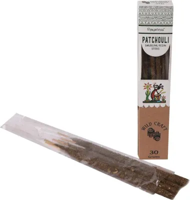 Produktbild von Ritualharze auf goldenen Stäbchen - Patchouli