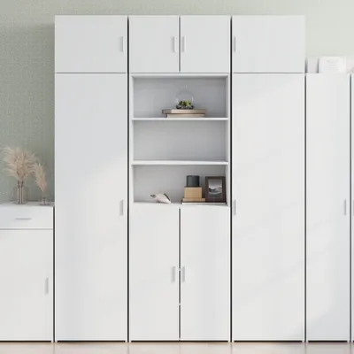 Produktbild von 2024 Möbel Highboard Weiß 70x42,5x185 cm Holzwerkstoff Kommoden 7793324