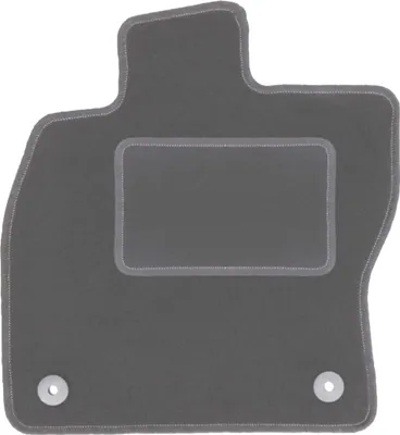 Produktbild von Fahrerfußmatte Velours graphit passend für Seat Leon III (2012-2020, Schrägheck, Kombi, Variante) – mit Befestigungen – passgenau