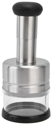 Immagine prodotto di Tritatutto per verdure - Tagliatutto multifunzione per cipolle - Tritatutto in acciaio inossidabile - Sicuro e resistente - Manico antiscivolo - Utensile da cucina pratico