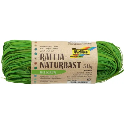 Immagine prodotto di Folia 9051 Bastone di rafia naturale - opaco, verde chiaro, 50 g