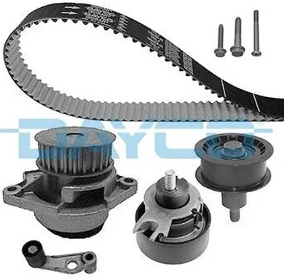 Produktbild von DAYCO KTBWP3380 Zahnriemensatz + Wasserpumpe für VW Golf IV Schrägheck (1J1) Golf V Schrägheck (1K1) POLO (9N) Polo Schrägheck (6R1, 6C1) für SKODA