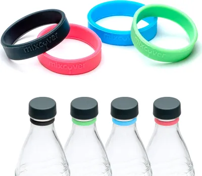 Produktbild von mixcover Silikonring zum Markieren von Trinkflaschen oder SodaStream Flaschen