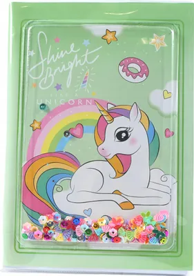 Produktbild von Einhorn Notizbuch A5 für Kinder - Tagebuch Liniert Unicorn Motiv Süßes Geschenk