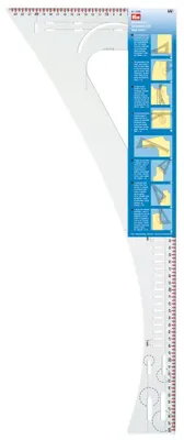 Produktbild von Prym 611499, Maßstabslineal, Kunststoff, Weiß, Matte, cm, mm, 600 mm