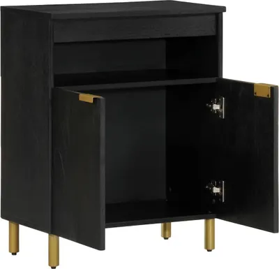 Immagine prodotto di vidaXL Credenza nera 60x33x75 cm materiale a base di legno