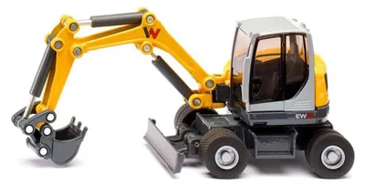 Produktbild von SIKU SUPER Wacker Neuson EW65 Mobilbagger, Modellfahrzeug (gelb/grau)