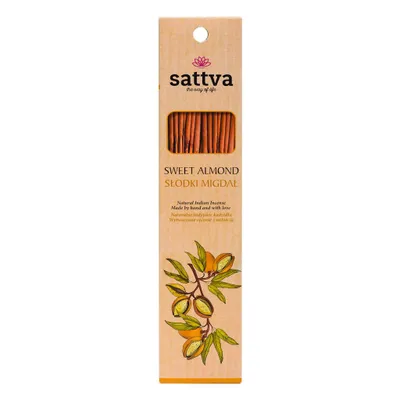 Image de Bâtons d'encens indien AMANDE DOUCE (15 pièces) 30 g - SATTVA