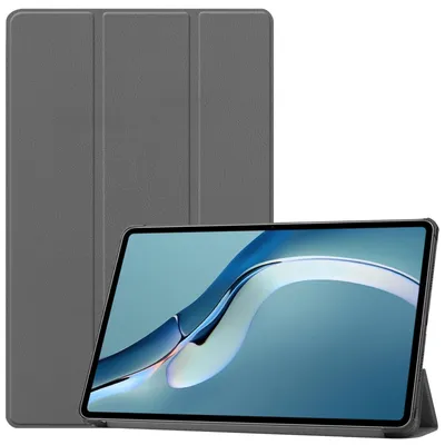 Zdjęcie produktu dla Pokrowiec ochronny na tablet Huawei MatePad Pro 2021 12.6 Slim Case z funkcją podstawki i automatycznym usypianiem/budzeniem, szary