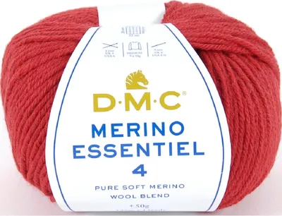 Zdjęcie produktu dla DMC Merino Essentiel-4 – miękka przędza o grubości Aran, składająca się w 50% z wełny merynosowej i w 50% z akrylu, nr 8149 (kolor 871)