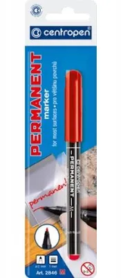 Produktbild von Centropen Permanentmarker 2846/04 Rot Alkohol-Tinte
