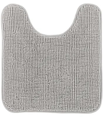 Produktbild von TENDANCE Toilettenvorleger WC-Teppich WC-Vorleger mit Ausschnitt 45 x 50 cm hellgrau Badematte