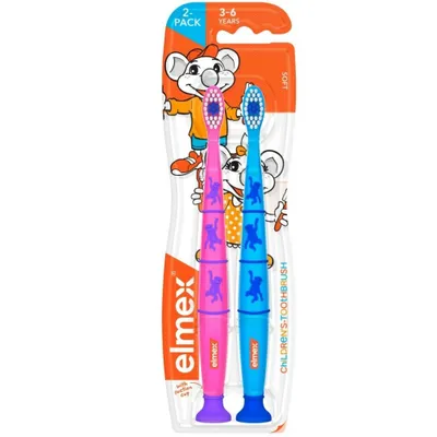 Image de Brosse à dents pour enfants âgés de 3 à 6 ans Duopack enfants 2 pcs