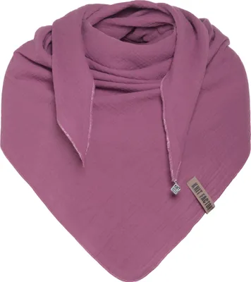 Produktbild von Knit Factory Liv Dreieckstuch - Violett - 190x85 cm