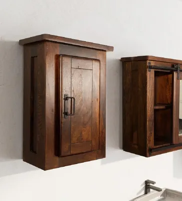 Produktbild von Badoberschrank 42x60cm 'Bayamo' Mango & Eisen