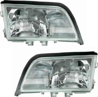 Produktbild von TYC Scheinwerfer Set für Mercedes W202 C-Klasse 1993-1997 H1 H1 H3 NSW Glas
