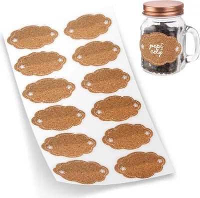 Obrázok produktu pre Orion samolepiace etikety Samolepiace nálepky na poháre 12 ks.