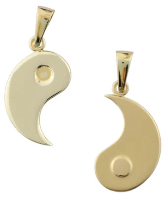 Produktbild von MIAMAR 0978463 Damen Anhänger Partneranhänger 14 Karat (585) Gelbgold
