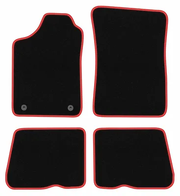 Immagine prodotto di Tappetini in velluto Nero/Rosso per Renault 19 1988-1996 Set 4 pezzi