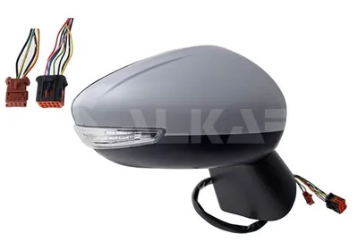 Produktbild von ALKAR 6144886 Außenspiegel Seitenspiegel Rechts für CITROËN C3 Aircross II (2R, 2C) Beheizt Konvex Grundiert Elektrisch