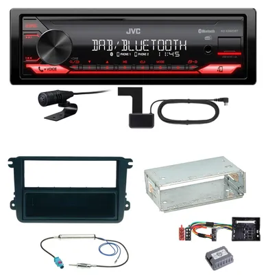 Produktbild von JVC KD-X282DBT Bluetooth DAB Einbauset für EOS Polo Caddy Amarok Scirocco