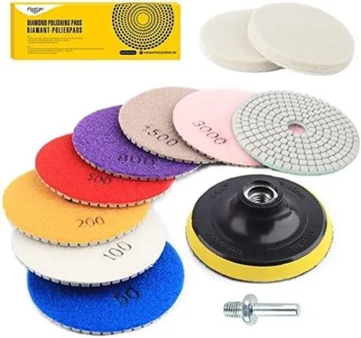 Image de Kit de meules diamantées pour la pierre et le béton, 11 pièces
