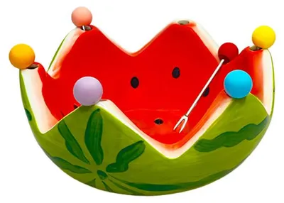 Produktbild von Häppchen-Spieße mit Wassermelonen-Schälchen – 6er-Set