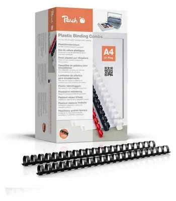 Immagine prodotto di Peach 510123 Peach Binderücken schwarz 20mm 100er-Pack