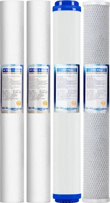 Immagine prodotto di INF Cartuccia filtro acqua a carbone attivo granulare 20 pollici - Filtrazione a 3 stadi