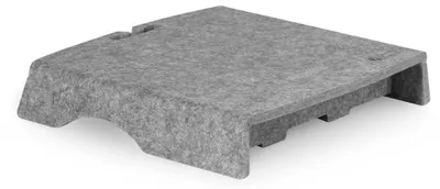 Produktbild von BakkerElkhuizen Q-Riser 50 Circular 61 cm (24 Zoll) Freistehend Grau