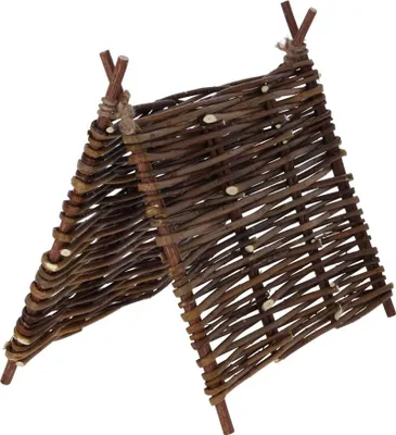 Zdjęcie produktu dla KERBL Tipi-Zelt Nature  aus Weideästen und Hanf, für Nagetiere